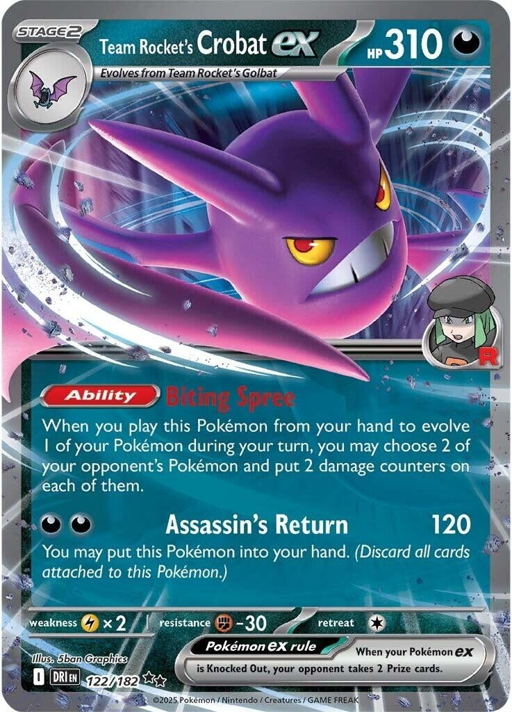 Team Rocket's Crobat ex (122/182)