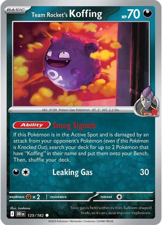 Team Rocket's Koffing (125/182)