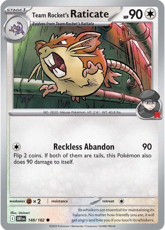 Team Rocket's Raticate (148/182)