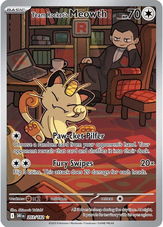 Team Rocket's Meowth (203/182)