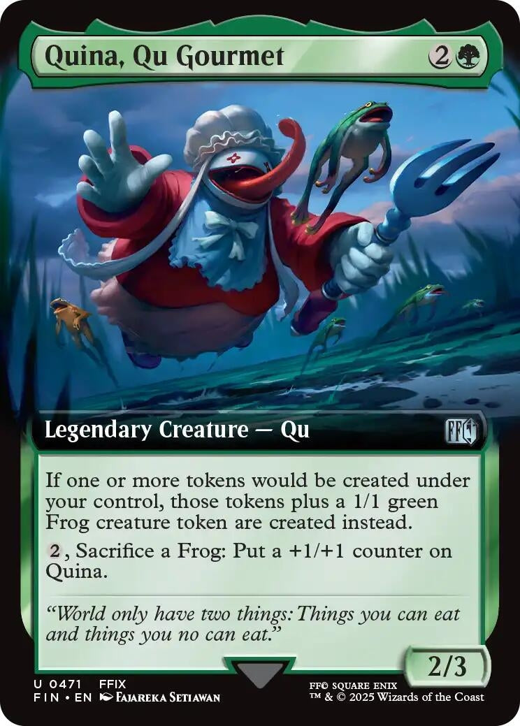 Image for Quina, Qu Gourmet (Extended Art) (471) - Magic: The Gathering