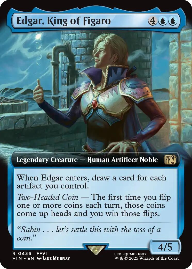 Image for Edgar, King of Figaro (Extended Art) (436) - Magic: The Gathering