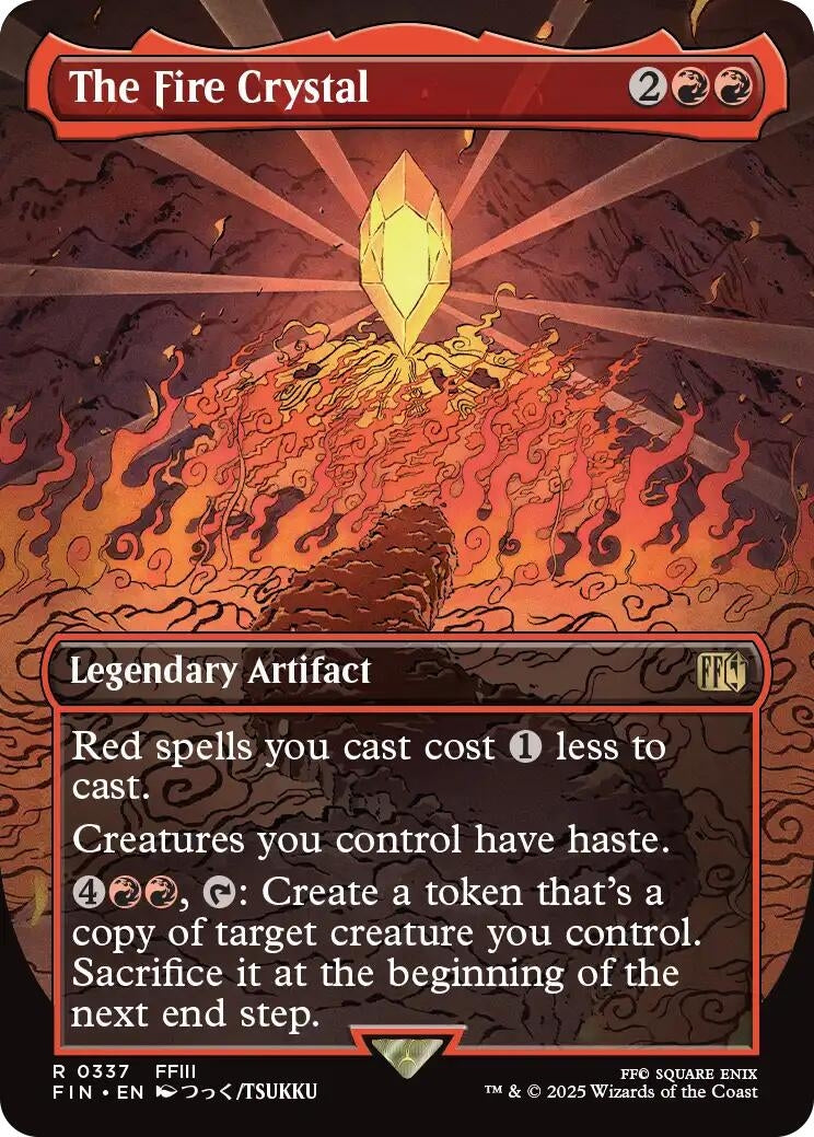 Image for The Fire Crystal (Borderless) (337) - Magic: The Gathering