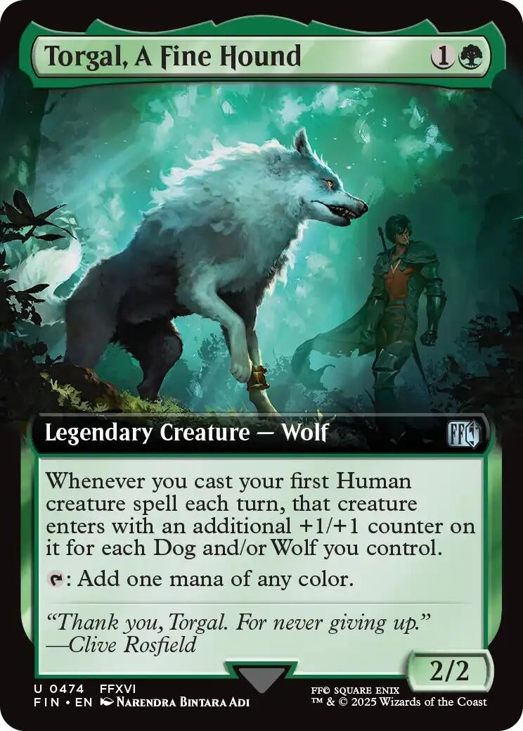 Image for Torgal, A Fine Hound (Extended Art) (474) - Magic: The Gathering