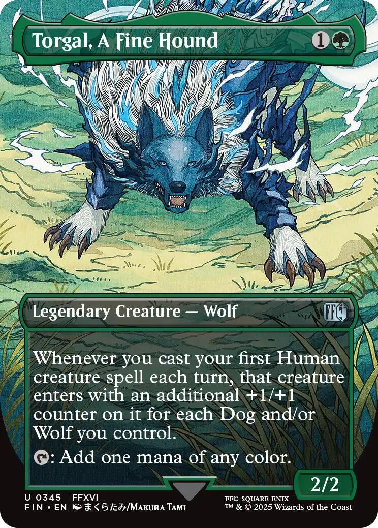 Image for Torgal, A Fine Hound (Borderless) (345) - Magic: The Gathering