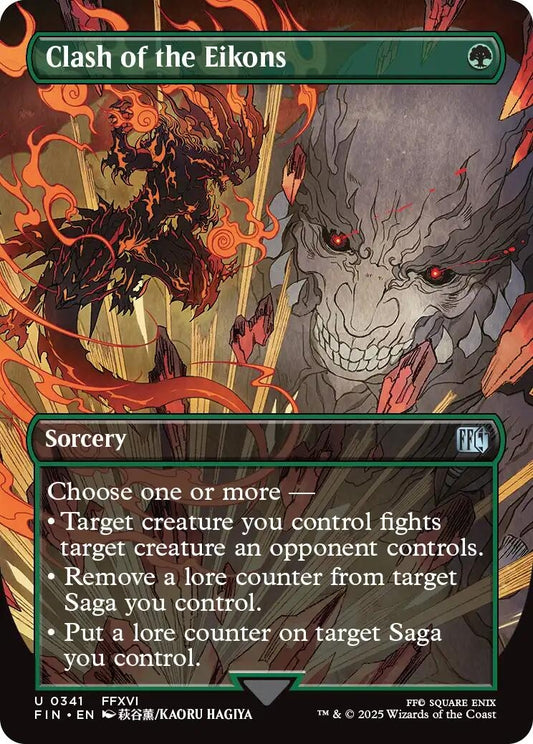 Image for Clash of the Eikons (Borderless) (341) - Magic: The Gathering