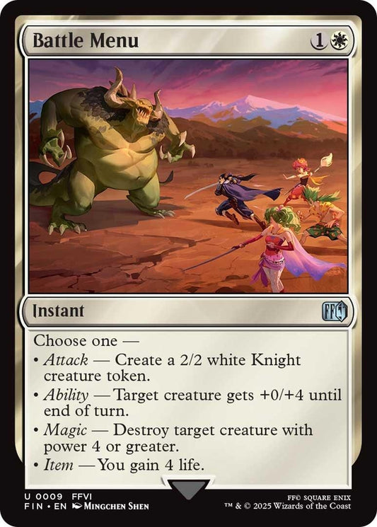 Image for Battle Menu (9) - Magic: The Gathering