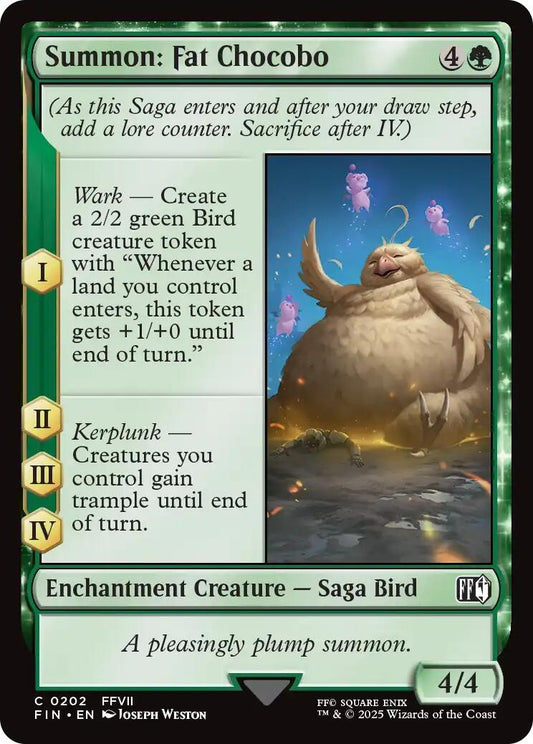 Image for Summon: Fat Chocobo (202) - Magic: The Gathering