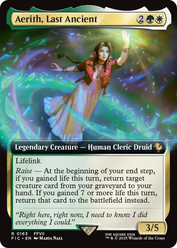 Image for Aerith, Last Ancient (Extended Art) (163) - Magic: The Gathering