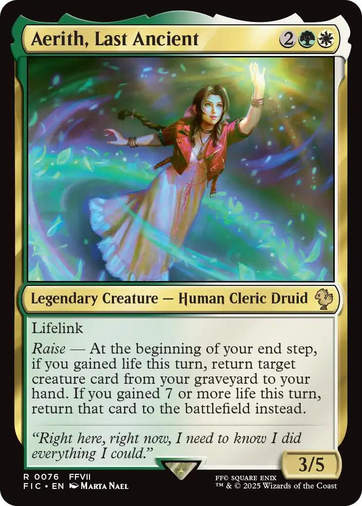 Image for Aerith, Last Ancient (Surge Foil) (76) - Magic: The Gathering
