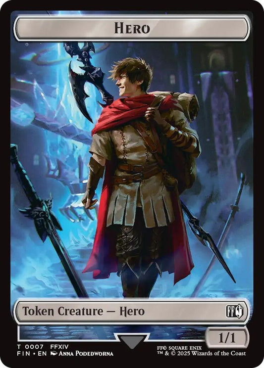 Image for Hero (0007) // Horror (0013) Double-Sided Token (7 // 13) - Magic: The Gathering