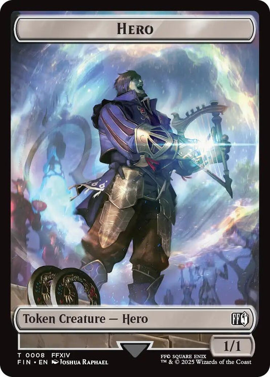 Image for Hero (0008) // Bird (0017) Double-Sided Token (8 // 17) - Magic: The Gathering