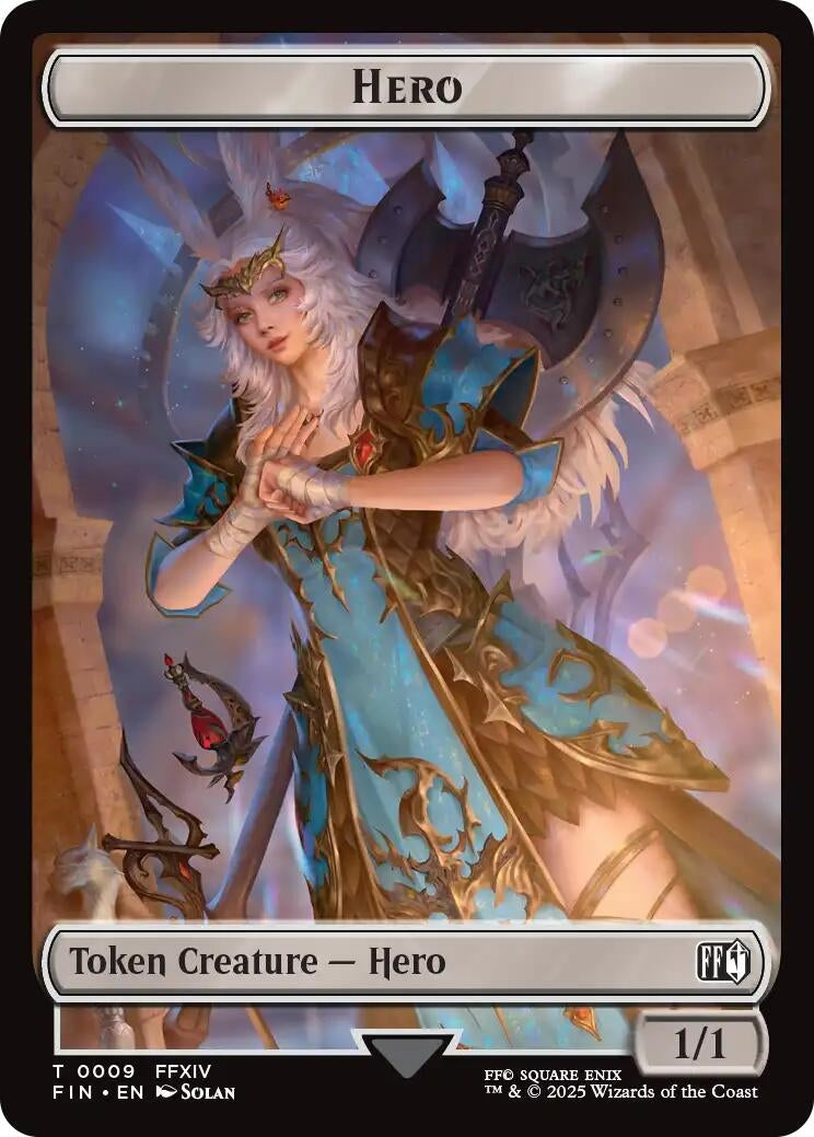 Image for Hero (0009) // Bird (0017) Double-Sided Token (9 // 17) - Magic: The Gathering