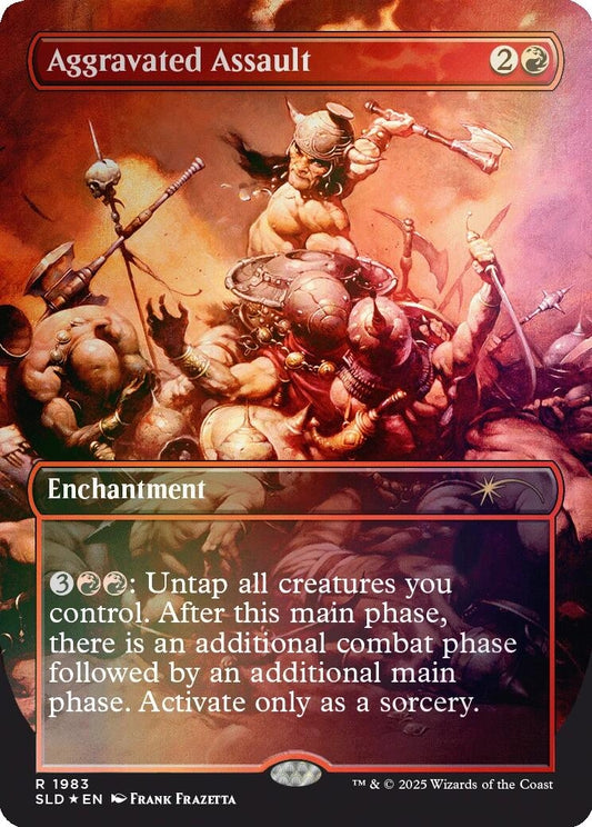 Image for Aggravated Assault (1983) (Rainbow Foil) (1983) - Magic: The Gathering