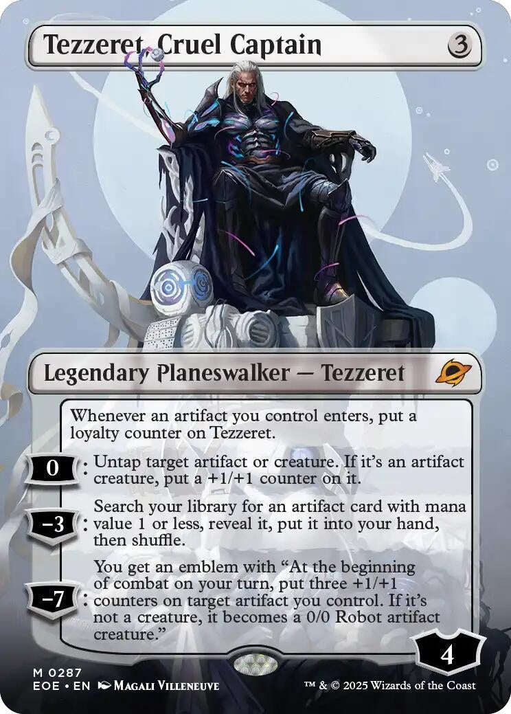 Image for Tezzeret, Cruel Captain (Borderless) (287) - Magic: The Gathering