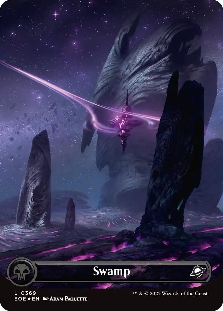 Image for Swamp (0369) (Borderless) (Galaxy Foil) (369) - Magic: The Gathering