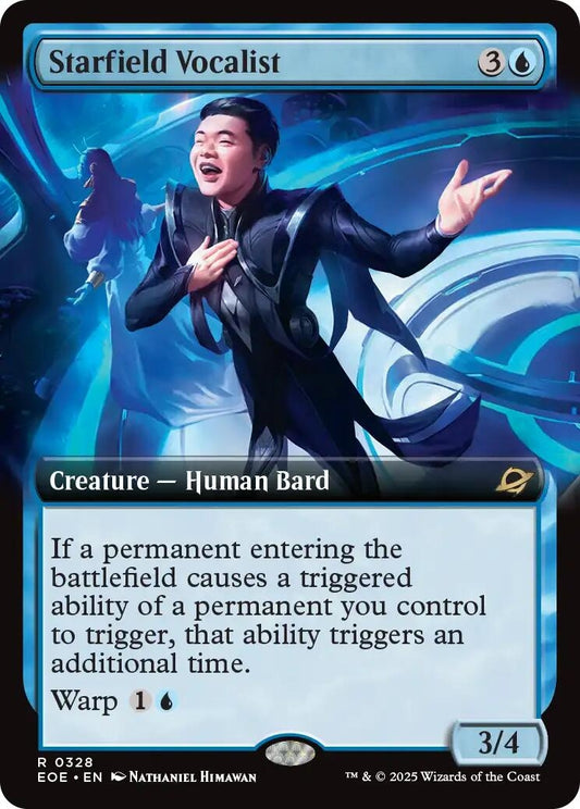 Image for Starfield Vocalist (Extended Art) (328) - Magic: The Gathering
