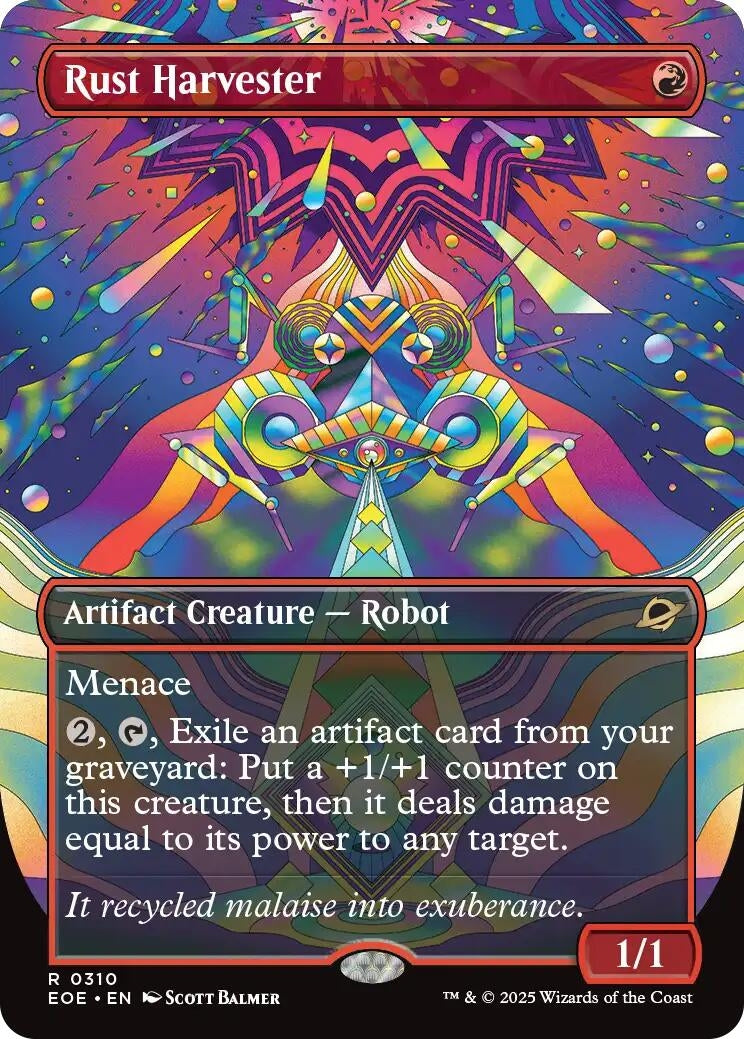 Image for Rust Harvester (Borderless) (310) - Magic: The Gathering