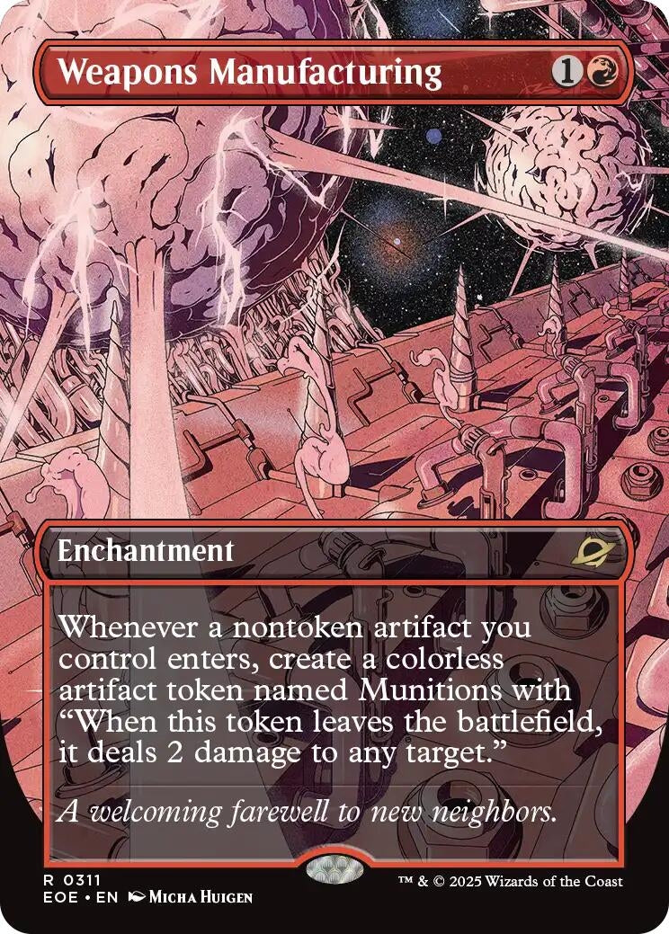 Image for Weapons Manufacturing (Borderless) (311) - Magic: The Gathering