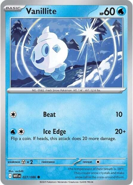 Image for Vanillite (027/086) - Pokemon