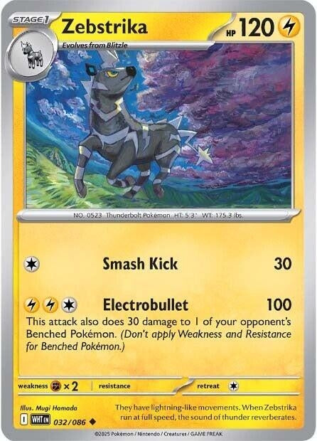 Image for Zebstrika (032/086) - Pokemon