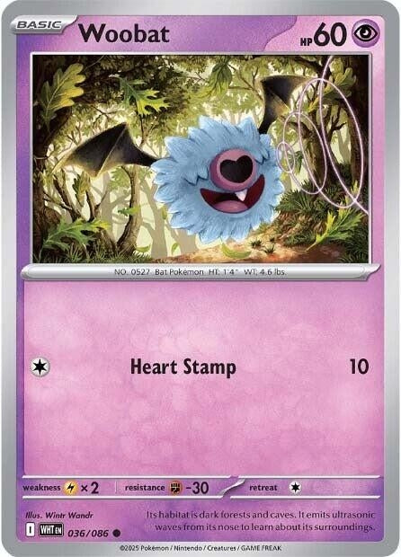 Image for Woobat (036/086) - Pokemon