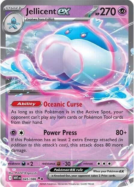 Image for Jellicent ex (045/086) - Pokemon