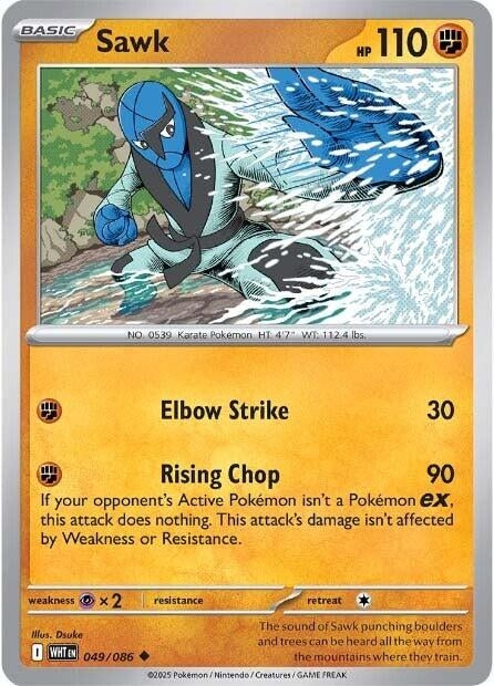 Image for Sawk (049/086) - Pokemon