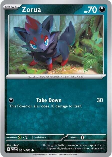 Image for Zorua (061/086) - Pokemon