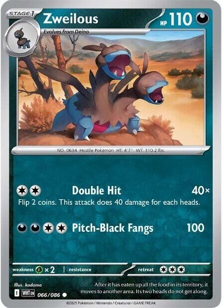 Image for Zweilous (066/086) - Pokemon