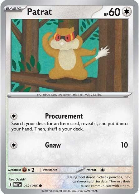 Image for Patrat (072/086) - Pokemon
