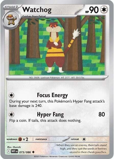 Image for Watchog (073/086) - Pokemon