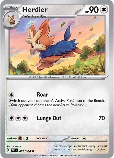 Image for Herdier (075/086) - Pokemon