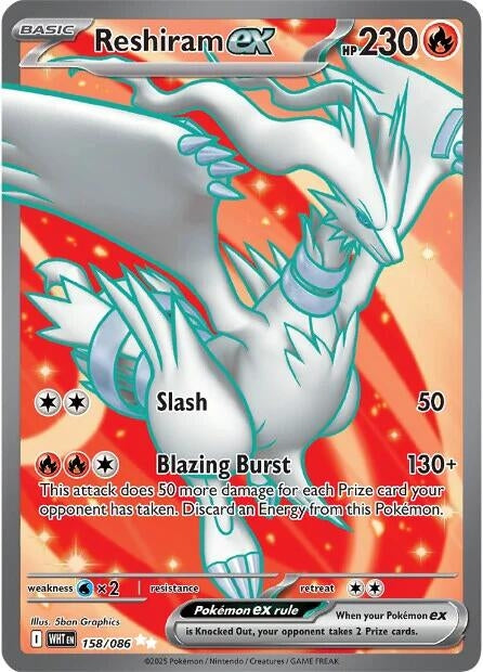Image for Reshiram ex (158/086) - Pokemon