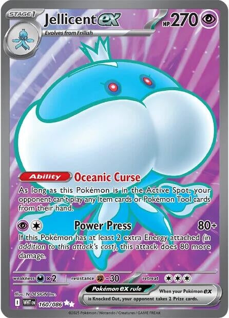 Image for Jellicent ex (160/086) - Pokemon