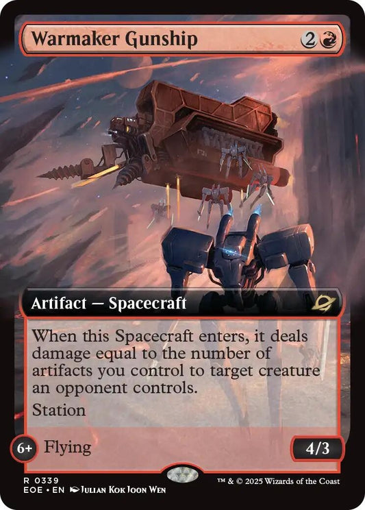 Image for Warmaker Gunship (Extended Art) (339) - Magic: The Gathering
