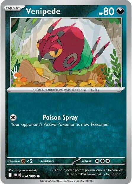 Image for Venipede (054/086) - Pokemon