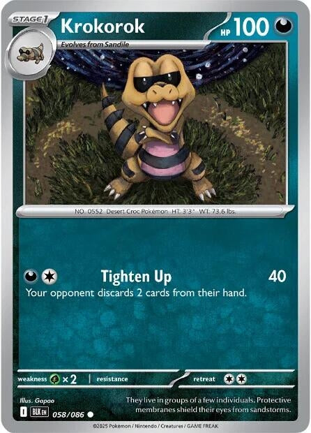Image for Krokorok (058/086) - Pokemon