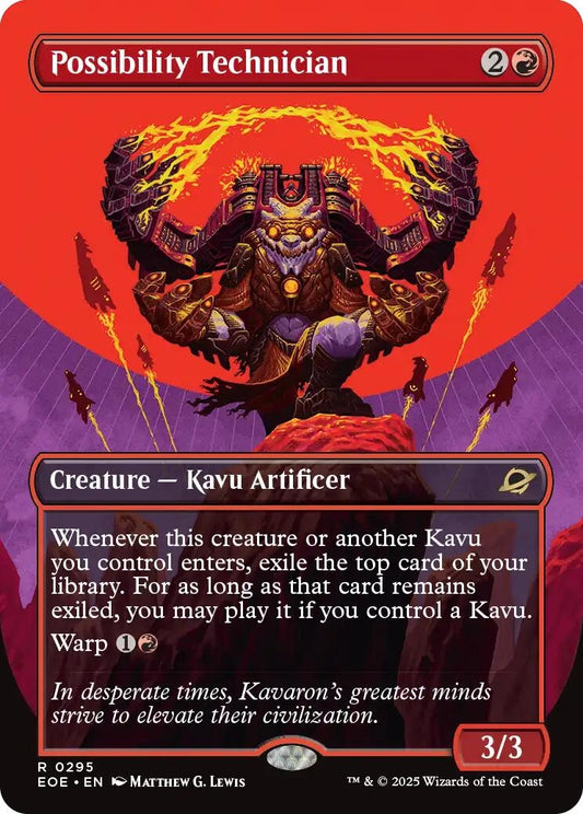 Image for Possibility Technician (Borderless) (295) - Magic: The Gathering