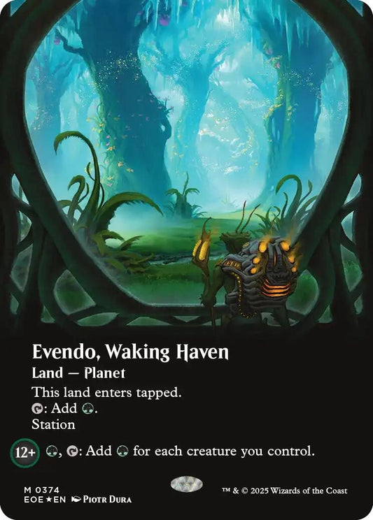 Image for Evendo, Waking Haven (Borderless) (Galaxy Foil) (374) - Magic: The Gathering