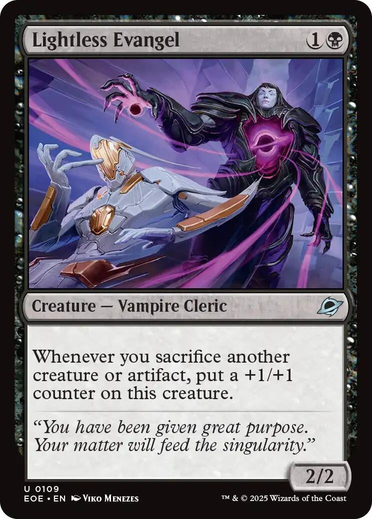 Image for Lightless Evangel (109) - Magic: The Gathering