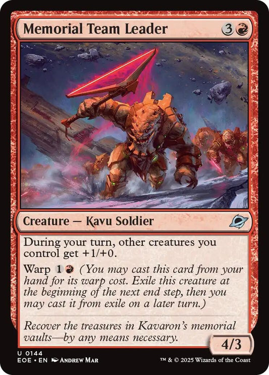 Image for Memorial Team Leader (144) - Magic: The Gathering
