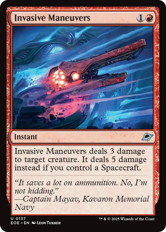 Image for Invasive Maneuvers (137) - Magic: The Gathering