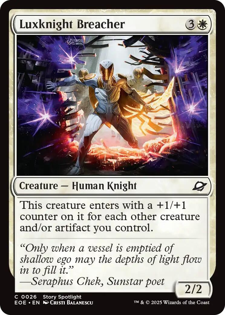 Image for Luxknight Breacher (26) - Magic: The Gathering