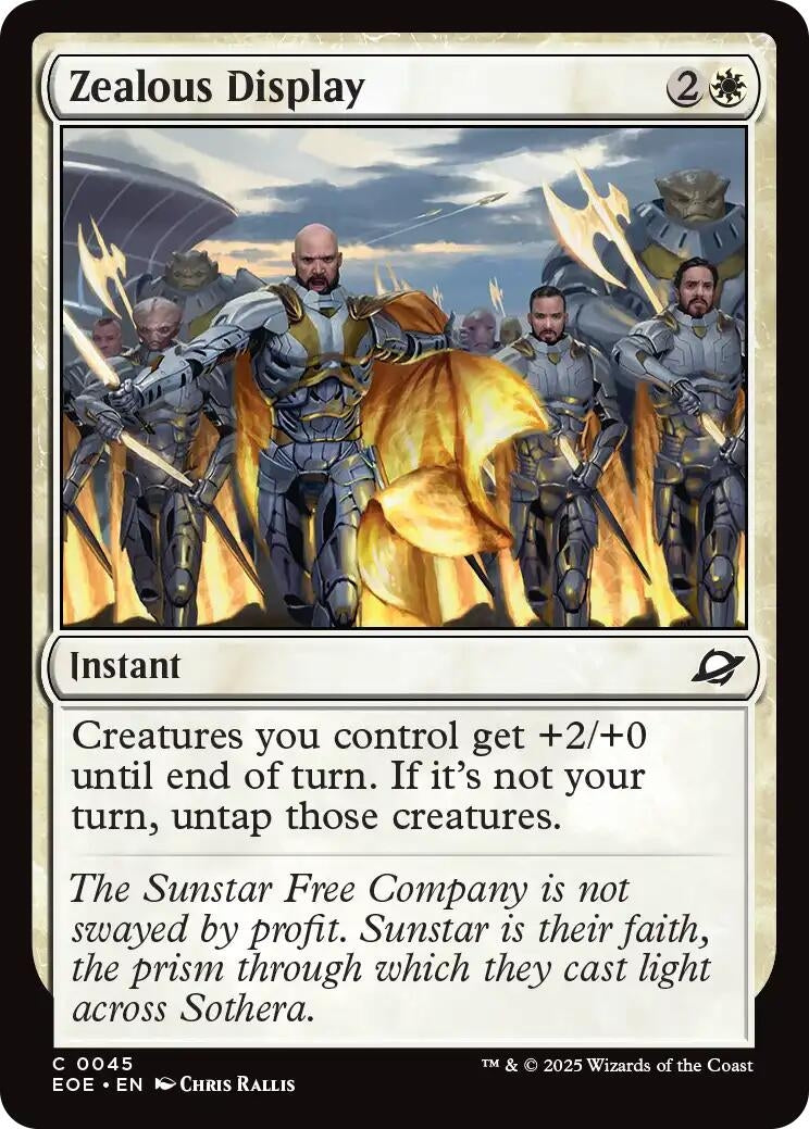 Image for Zealous Display (45) - Magic: The Gathering