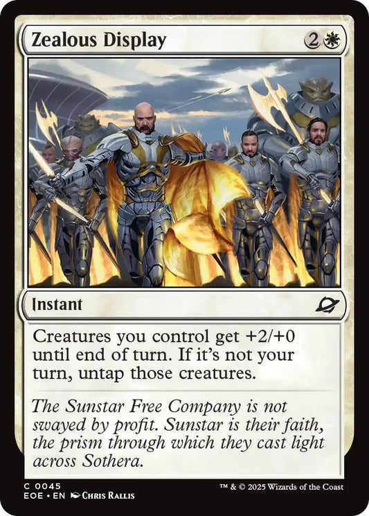 Image for Zealous Display (45) - Magic: The Gathering
