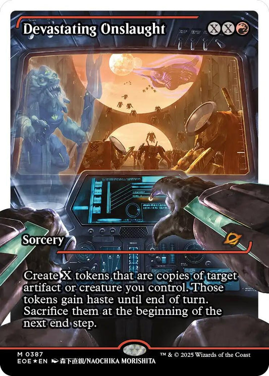 Image for Devastating Onslaught (0387) (Showcase) (Fracture Foil) (387) - Magic: The Gathering