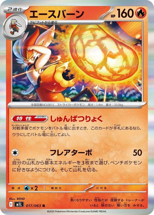 Image for Cinderace (017/063) - Pokemon Japan