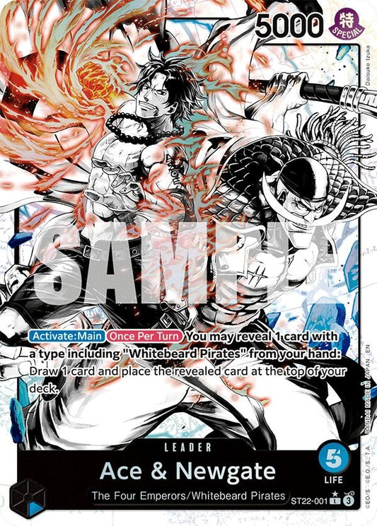 Image for Ace & Newgate (Parallel) (ST22-001) - One Piece Card Game
