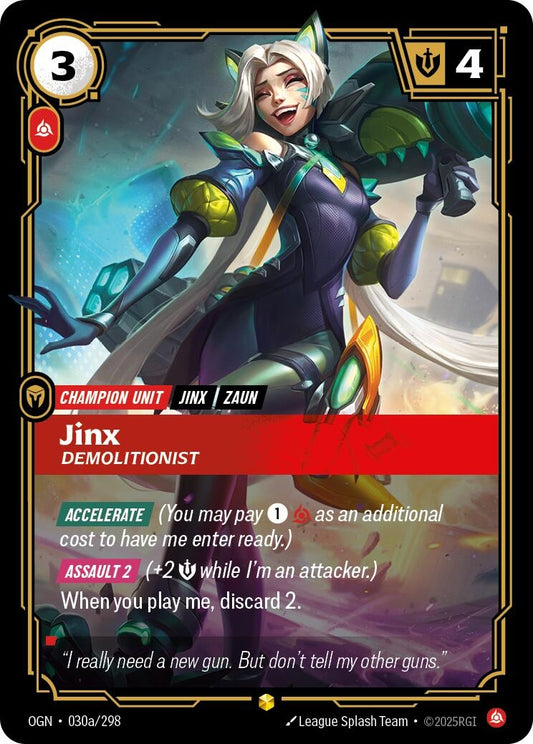 Jinx - Demolitionist (Alternate Art) (030a/298)